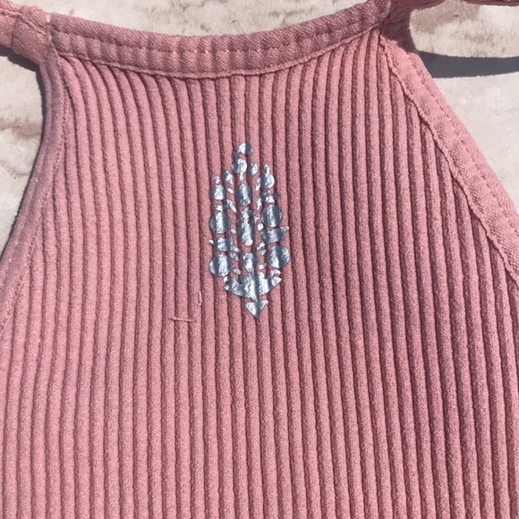 Free People Movement Happiness Runs Crop Tank Top in Soft Pink - Picture 14 of 15